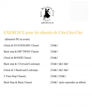 Abcd gold exercice cha cha cha