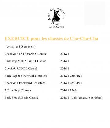 Abcd gold exercice cha cha cha