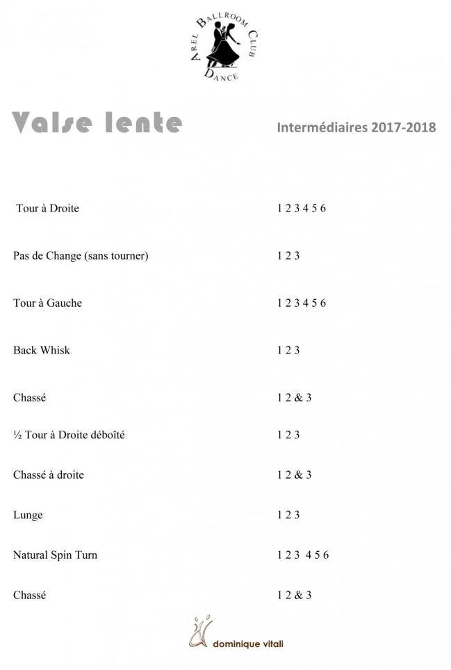 Valse lente interme diaires 2017 2018